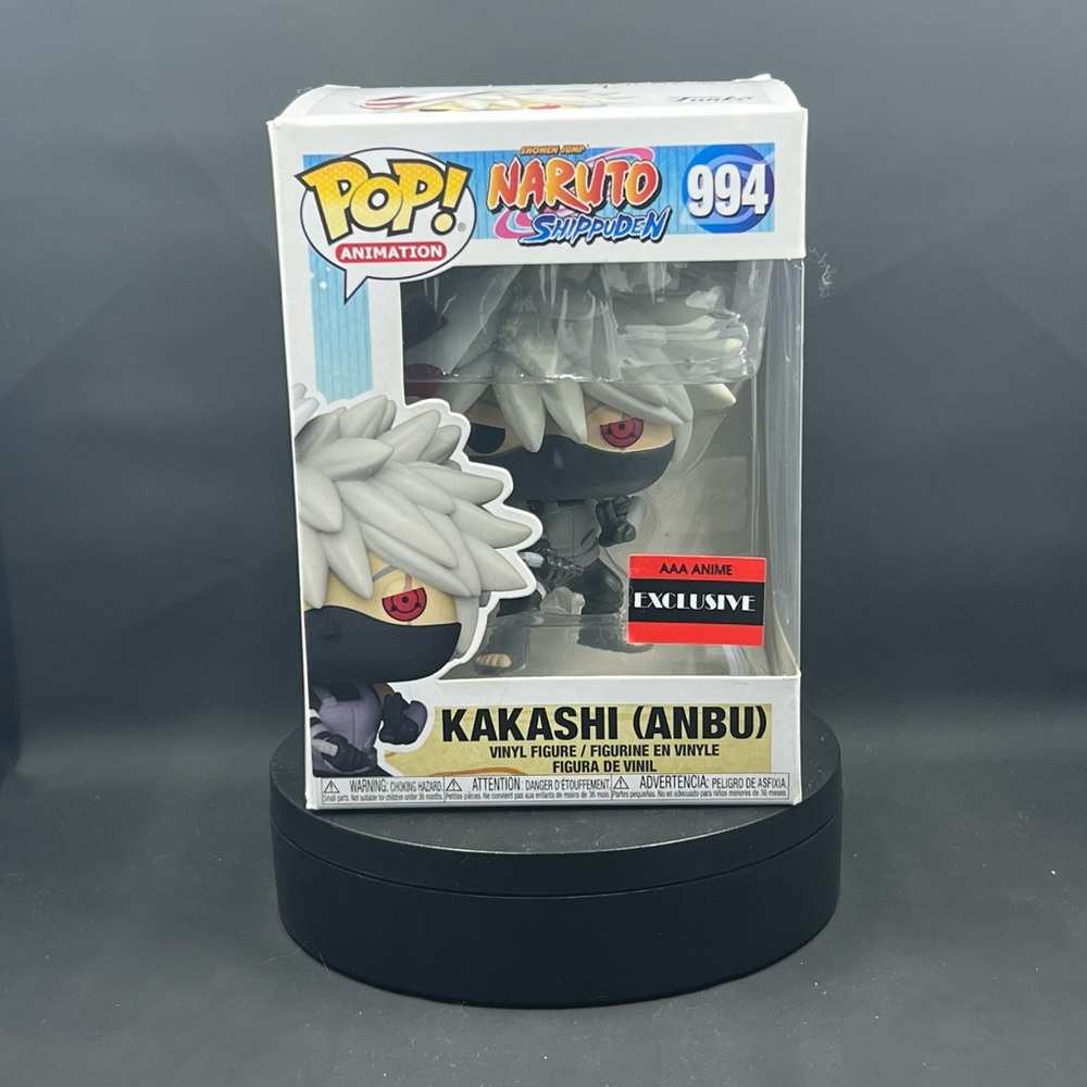 Funko Pop! Naruto Shippuden Kakashi (Anbu) Exclusive Figure - Gray and Black